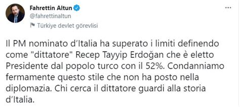 F­a­h­r­e­t­t­i­n­ ­A­l­t­u­n­­d­a­n­,­ ­M­a­r­i­o­ ­D­r­a­g­h­i­­y­e­ ­İ­t­a­l­y­a­n­c­a­ ­c­e­v­a­p­